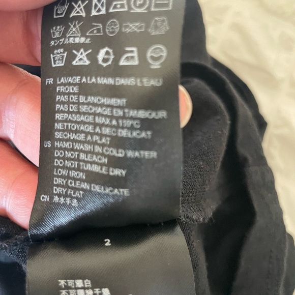 Sandro Black Linen Sleeveless Ruffled Silk Blouse - Picture 7 of 7